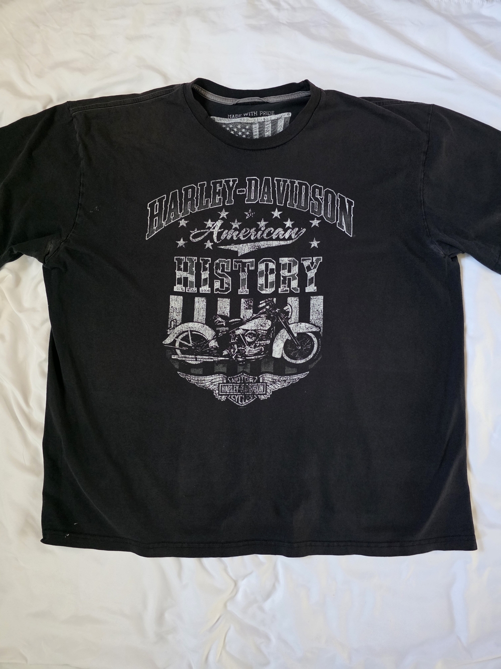 Harley-Davidson‎ Men's Black 'American History' Graphic Tee